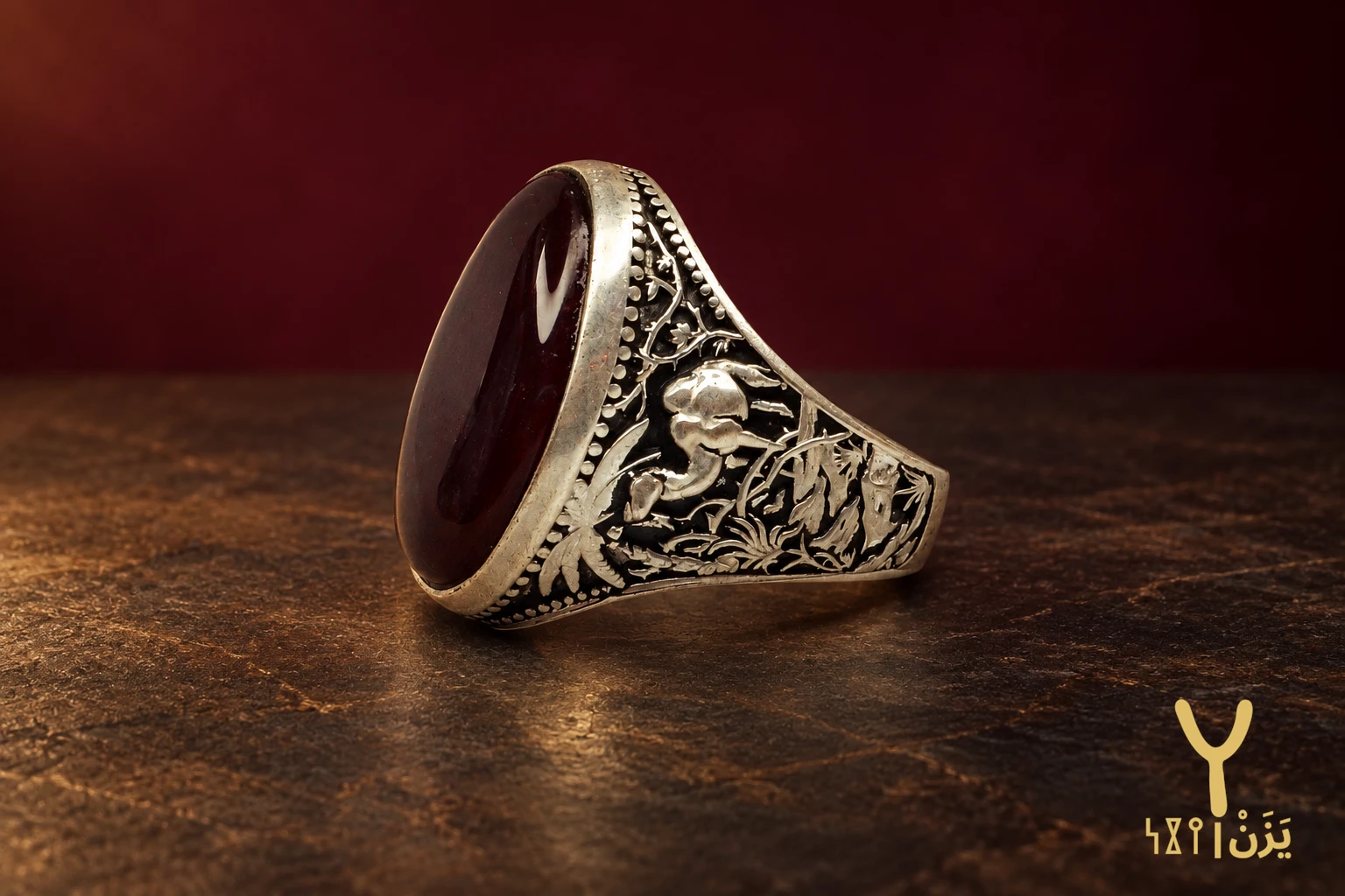 Hunter's Garden Kabdi Agate Ring Hunter's Garden Kabdi Agate Ring, sterling silver and Yemeni agate, view 1